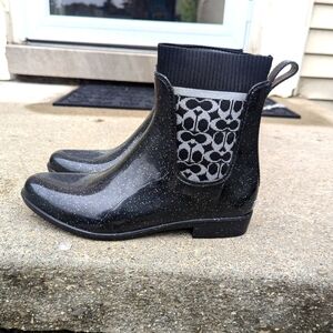 Coach rain bootie 10